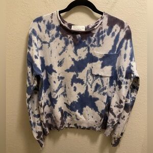 Six/Fifty Nordstrom Tie Dye Distressed Sweater Size Small